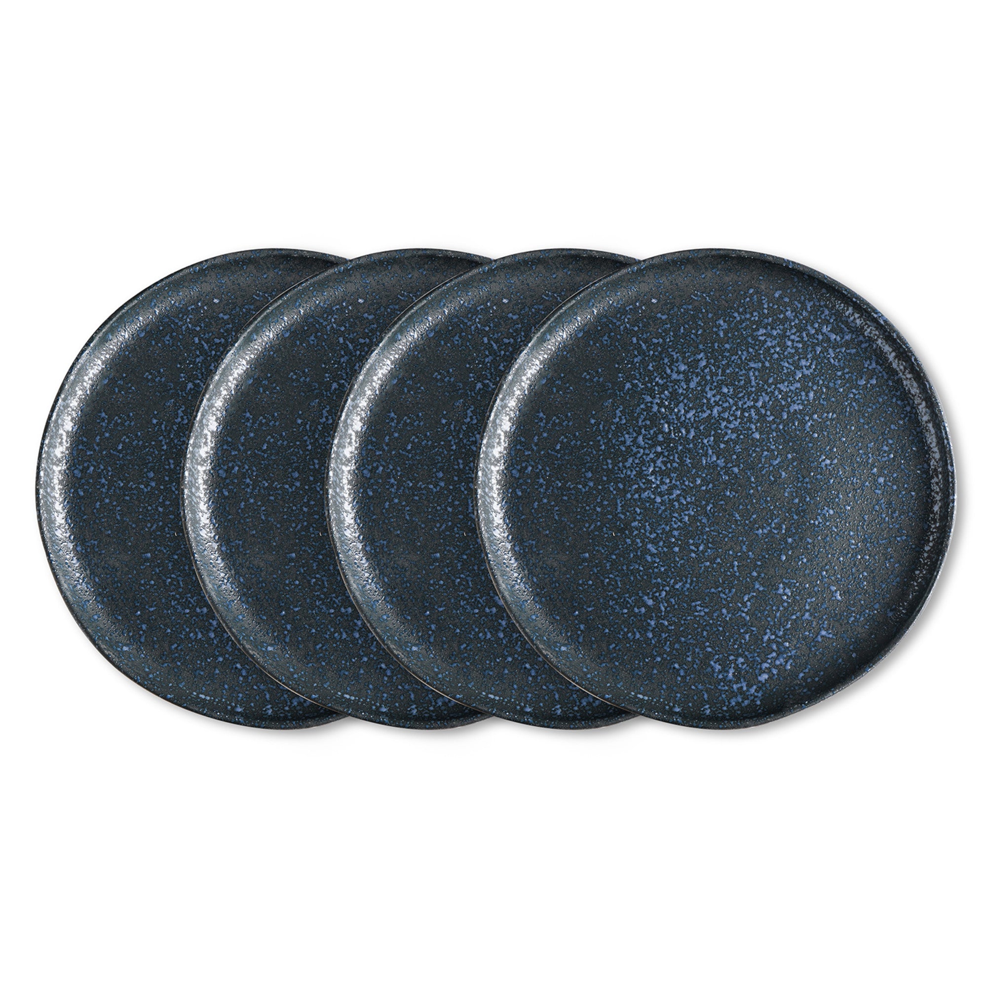 monxra stoneware dinner plate gray and blue reflection