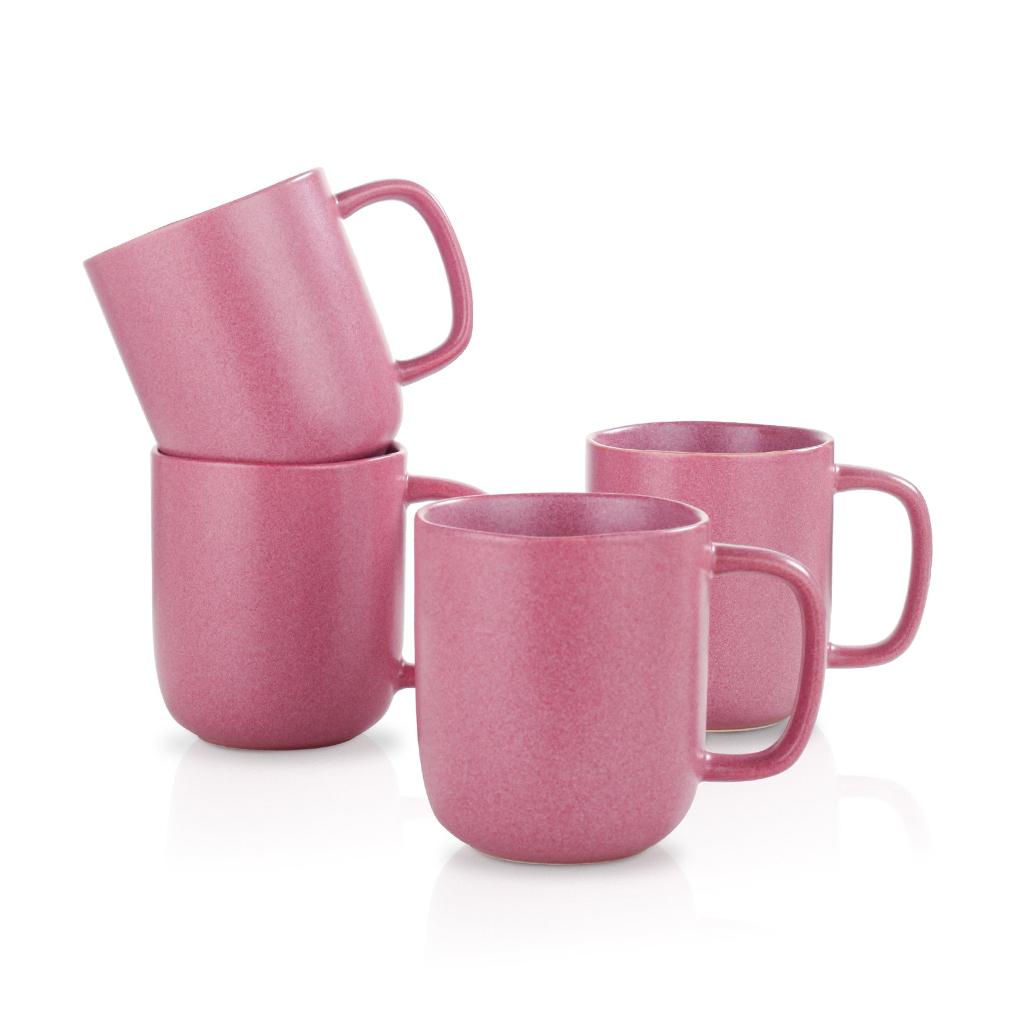 monxra stoneware mug pink white