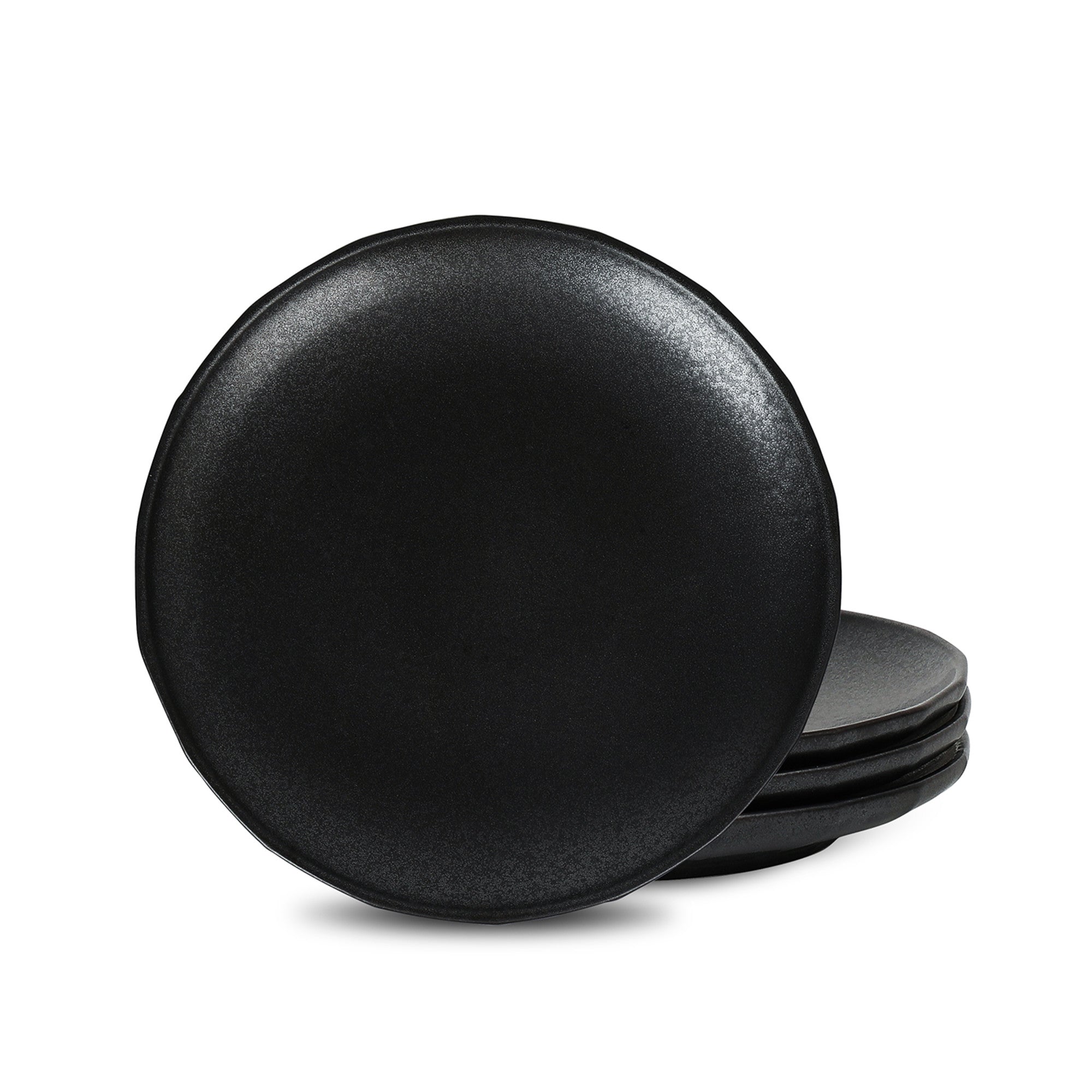 monxra stoneware salad plate black